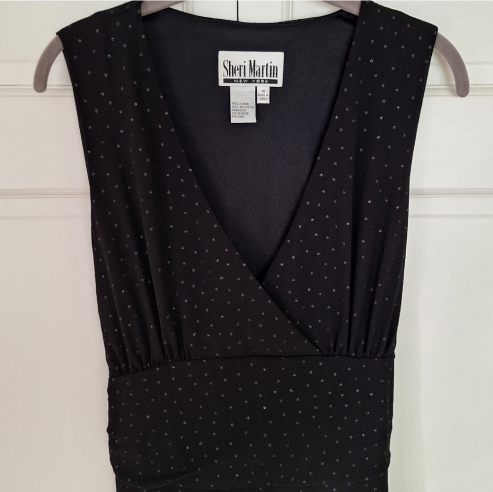 Sheri Martin New York black evening dress